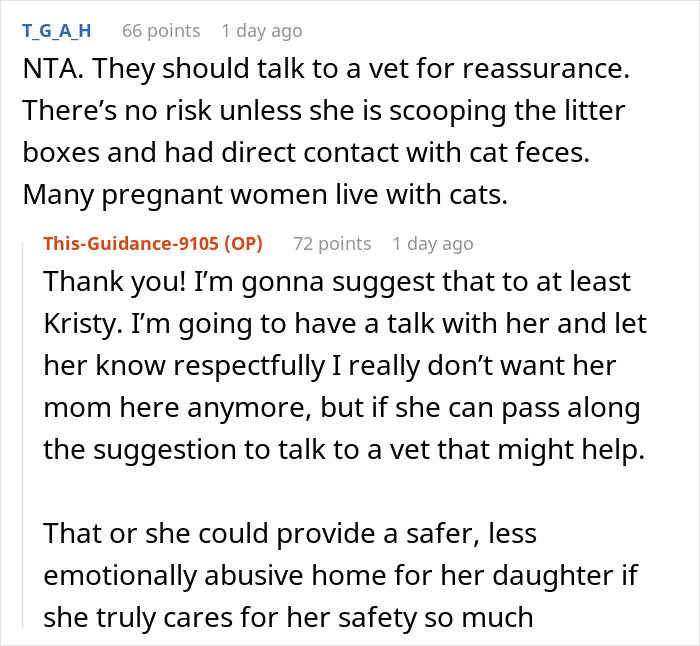 Mom Demands Woman Get Rid Of Her Own Cat Because Of Pregnant Daughter, Gets Banned From House