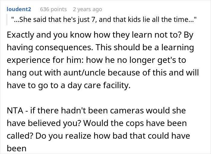 7YO Falsely Accuses Relative Of Neglecting Him While Babysitting, They Refuse To Help Anymore