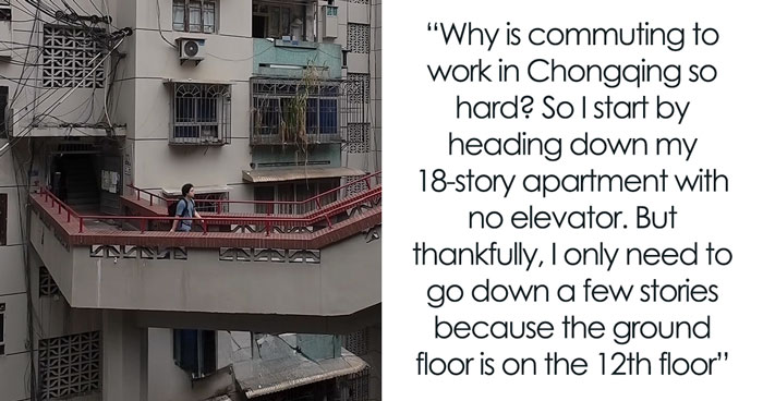 Man Shares What Daily Commute In Chongqing Looks Like, People Are Shocked And Horrified