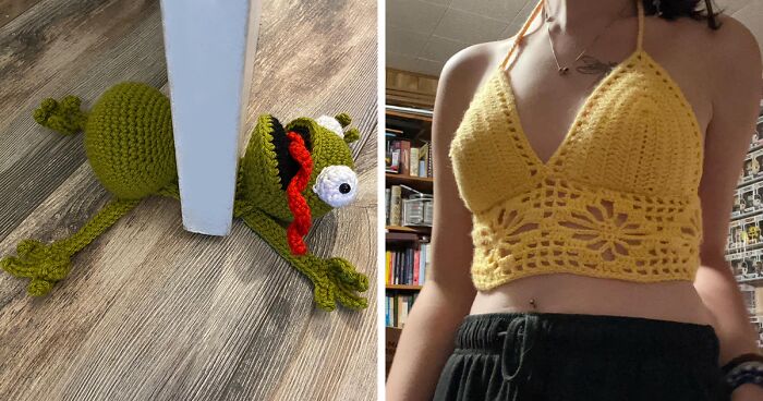 “A Dope Space For Crocheters”: 96 People Share Their Best Crochet Art