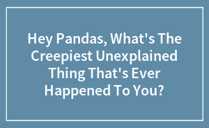 Hey Pandas, What's The Creepiest Unexplained Thing That's Ever Happened To You?