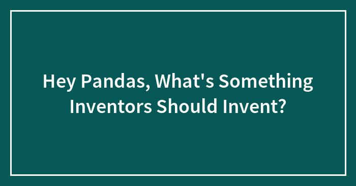 Hey Pandas, What’s Something Inventors Should Invent? (Closed)