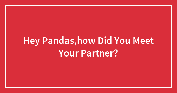 Hey Pandas, How Did You Meet Your Partner? (Closed)