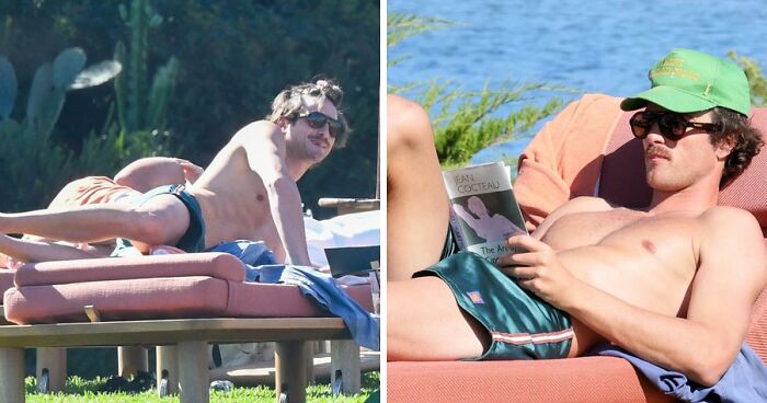 Jacob Elordi’s Bulge Goes Viral As He Lays Next To Girlfriend Olivia Jade In Swim Trunks