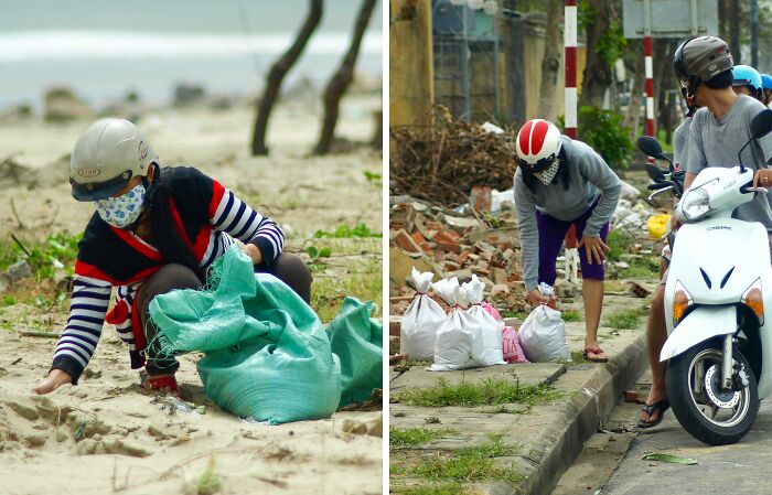 People In Da Nang Fight Against Typhoon Haiyan (30 Pics)