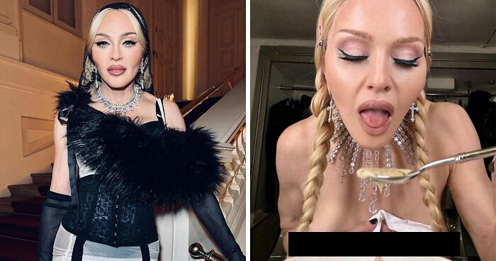 “Act Your Age”: Madonna Slammed For Sharing Photos Of Herself Eating Soup Topless