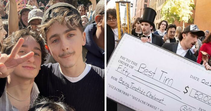 “Pandemonium”: Timothée Chalamet Crashes His Own Look-Alike Contest, Police Arrest At Least One