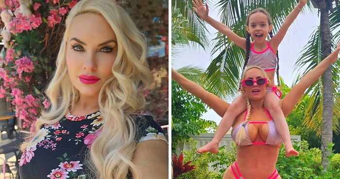 “Hella Weird”: Coco Austin And Daughter Chanel Rock “Traditional Twinning Swimsuits” On Vacation