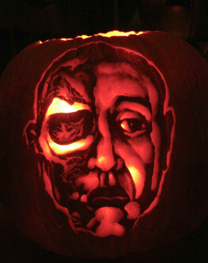 My Friend Decided To Do A Breaking Bad Pumpkin Last Year. I Still Think It Is The Best I've Seen (Season 4 Spoiler)