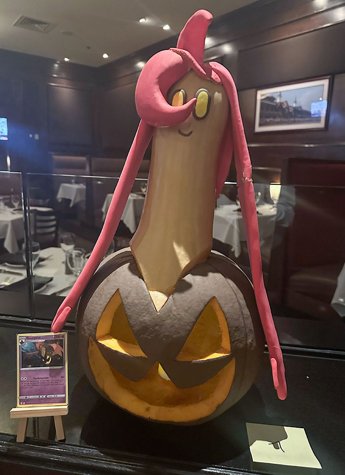 My Gourgeist Pumpkin Won 1st Place In Our Work Pumpkin Contest