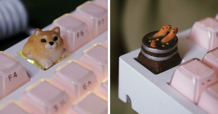 This Artist Creates Amazing Detailed Keyboard Keycaps, Here Are 21 Of Her Best Ones