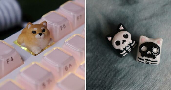 This Artist Creates Amazing Detailed Keyboard Keycaps, Here Are 21 Of Her Best Ones