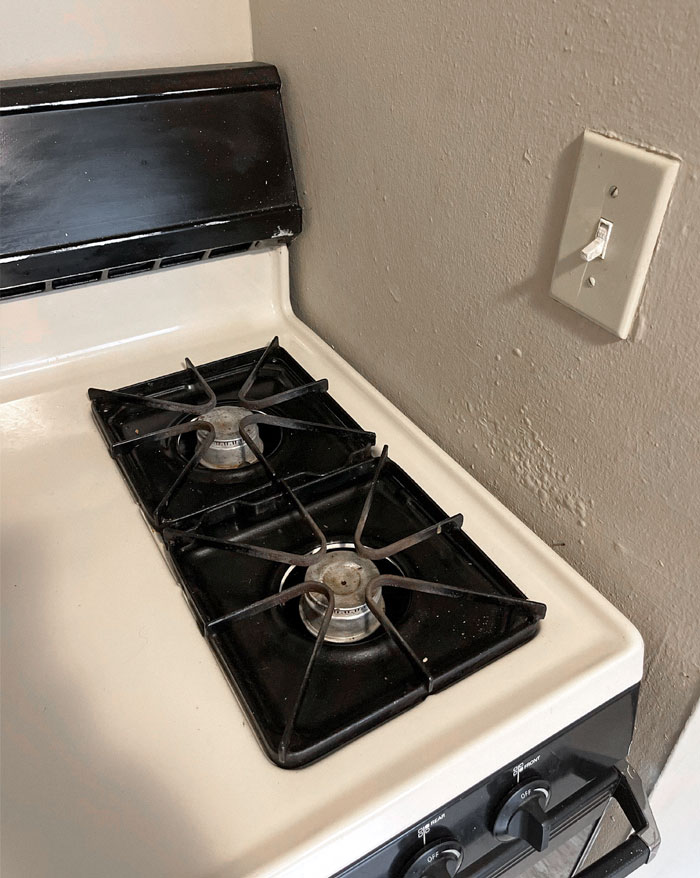 My Burner Is Too Close To The Wall And The Landlord Just Paints Over The Melted Paint