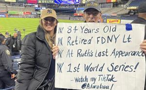 Woman Knows Dad Always Dreamed Of Seeing Yankees Play In The World Series, Gets Him Surprise Tickets