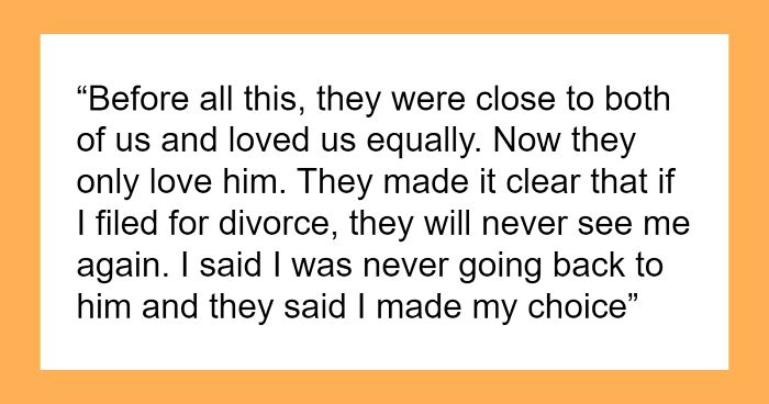 Mom Refuses To Stay With Cheater Dad Even When Daughters Threaten To Never See Her Again