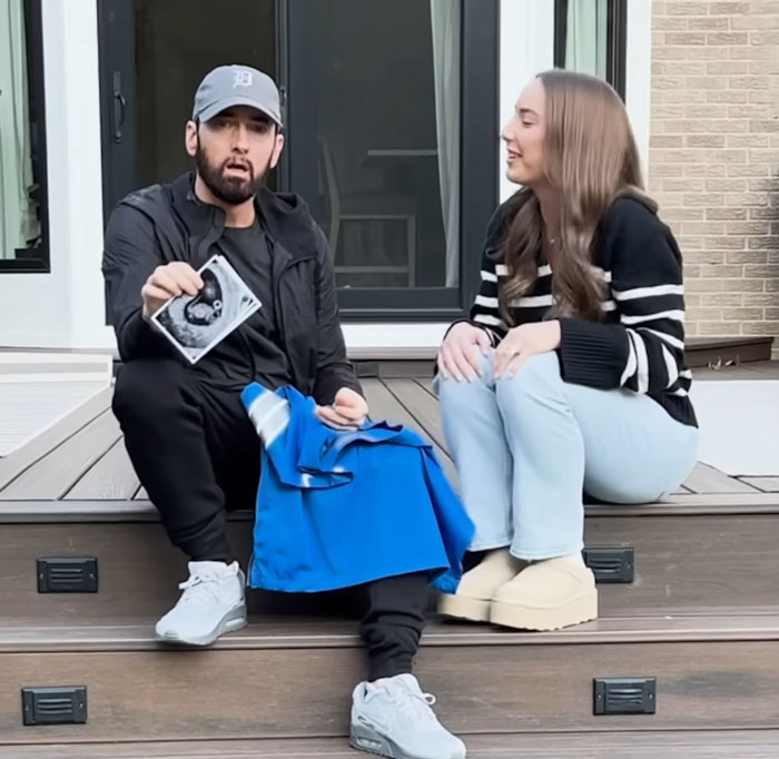 Eminem Spotted Crying In New Video After Learning His Daughter Hailie Is Pregnant