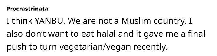 Woman Upset Over Her Daughter’s School Offering Only Halal Meat From Now On, Rants Online