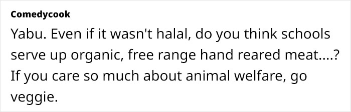 Woman Upset Over Her Daughter’s School Offering Only Halal Meat From Now On, Rants Online