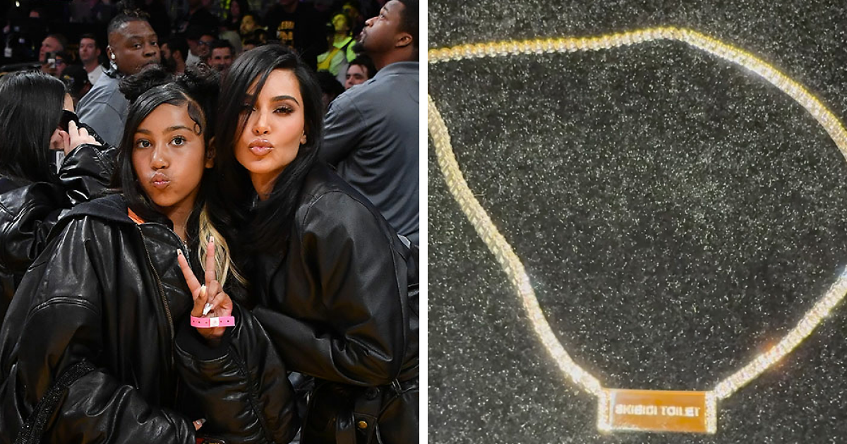 North West Gifts Mom Kim Kardashian Necklace With Bizarre Toilet-Themed ...