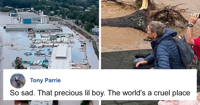 Heartbreaking Photo Shows Grandparents Perched On Roof Before Drowning With 7YO Grandson