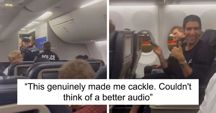 First Class Laughs As Racist Passenger Is Booted From Plane To Comedic Music