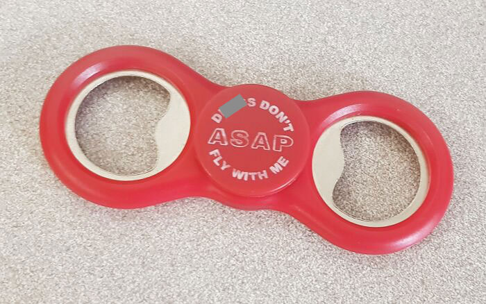 Irony: The Alcohol And Substance Abuse Prevention (ASAP) Office Handing Out Bottle Opener Fidget Spinners