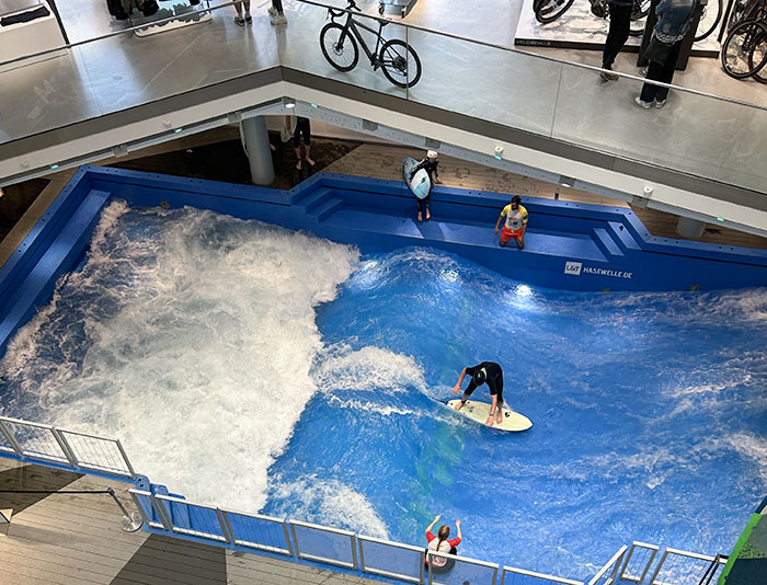 This Department Store In Germany Has A Surf Wave For Trying Out Products