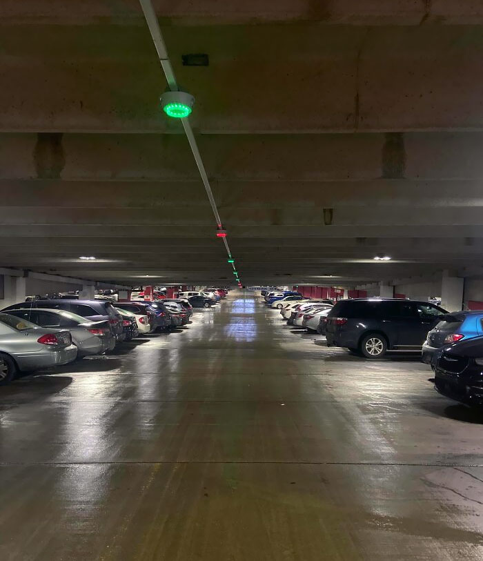 The Mall Of America Parking Ramps Have Parking Availability Lights To Let People Know If There’s A Spot Available