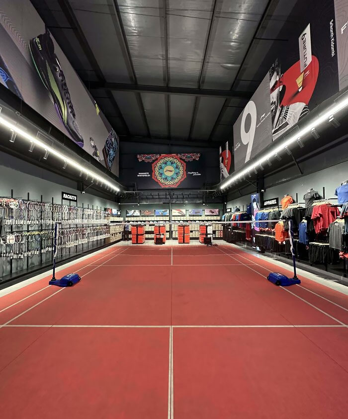 This Badminton Store Has A Built-In Court To Test Equipment Out Before Buying