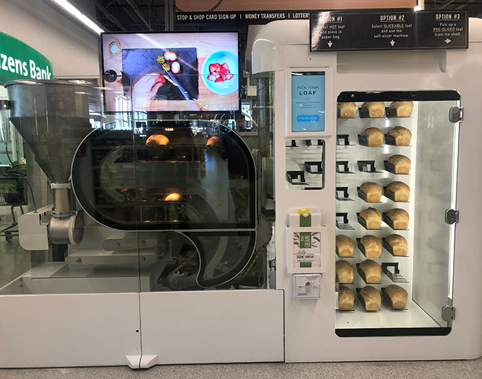 This Bread-Making Machine Was Put In My Local Supermarket. It Even Tells You When Every Loaf Was Made