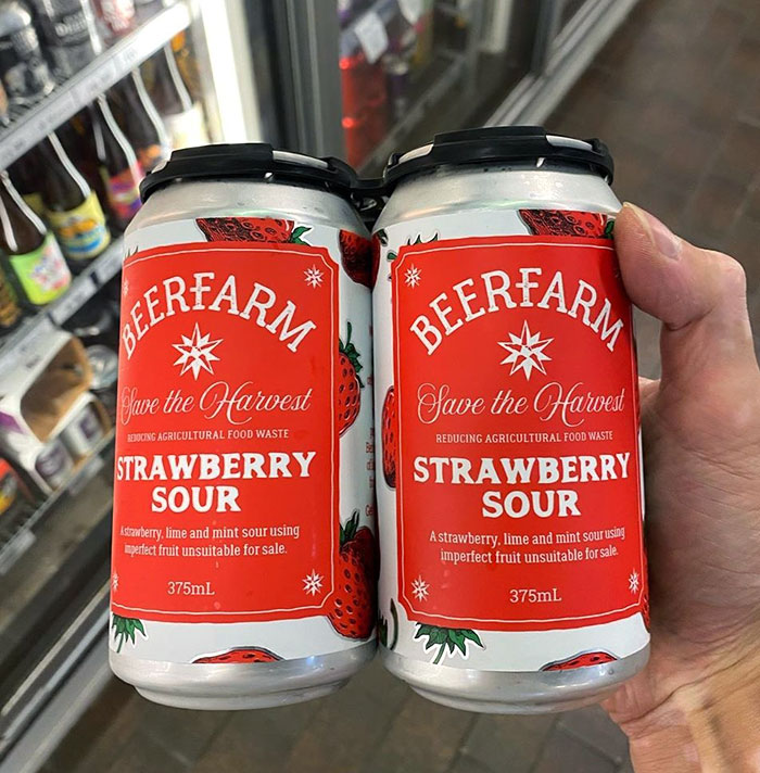 Cerveza elaborada con las fresas sobrantes que rechaza el supermercado