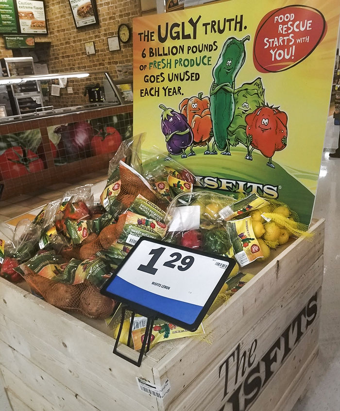 My Local Grocery Store Chain Started Selling Fruits And Vegetables That Are Misshapen, Blemished, Or Ugly For A Discounted Price 