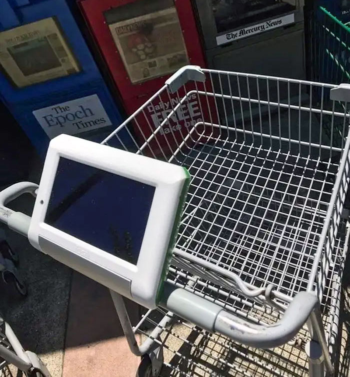 This Store's Carts Have An Actual Tablet On Them, Where You Can Search For Anything You Need