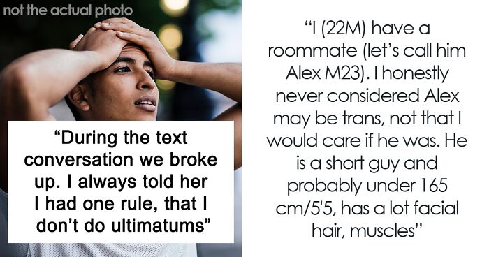 Woman Freaks Out That Her BF's Roommate Might Be Trans, Gives Him Ultimatum