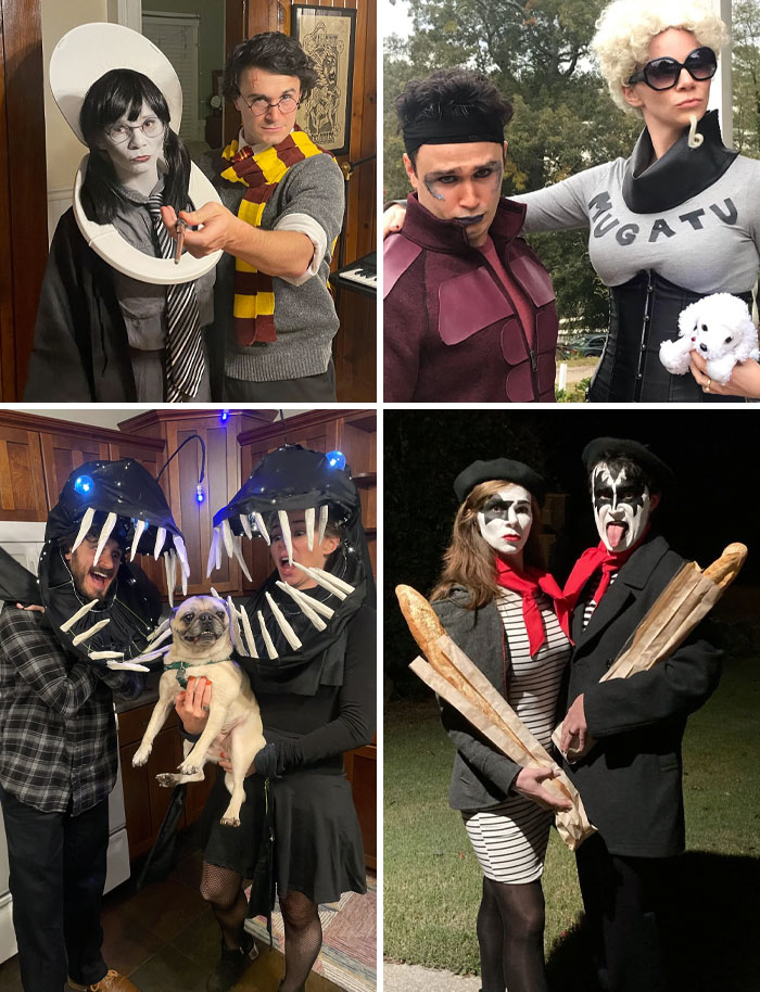 My Wife's And Mine Halloween Costumes Over The Years