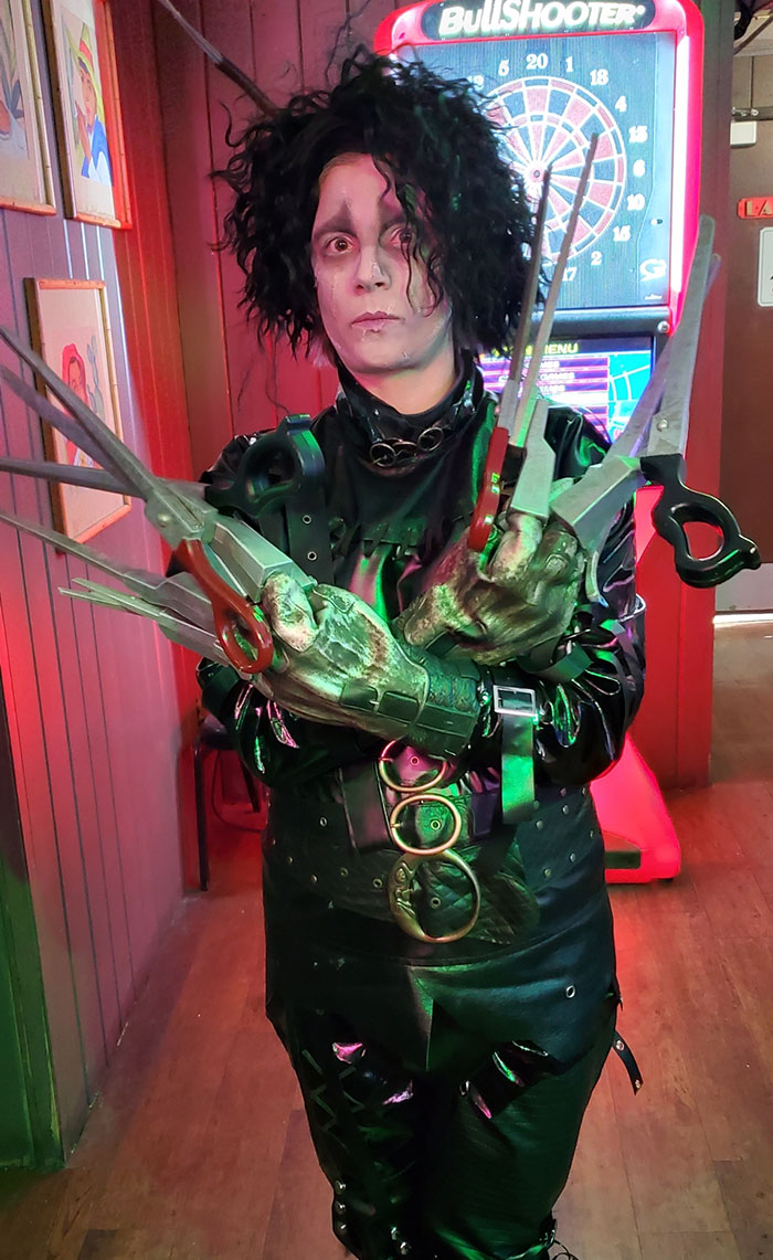 My Costume Of Edward Scissorhands For Halloween This Year