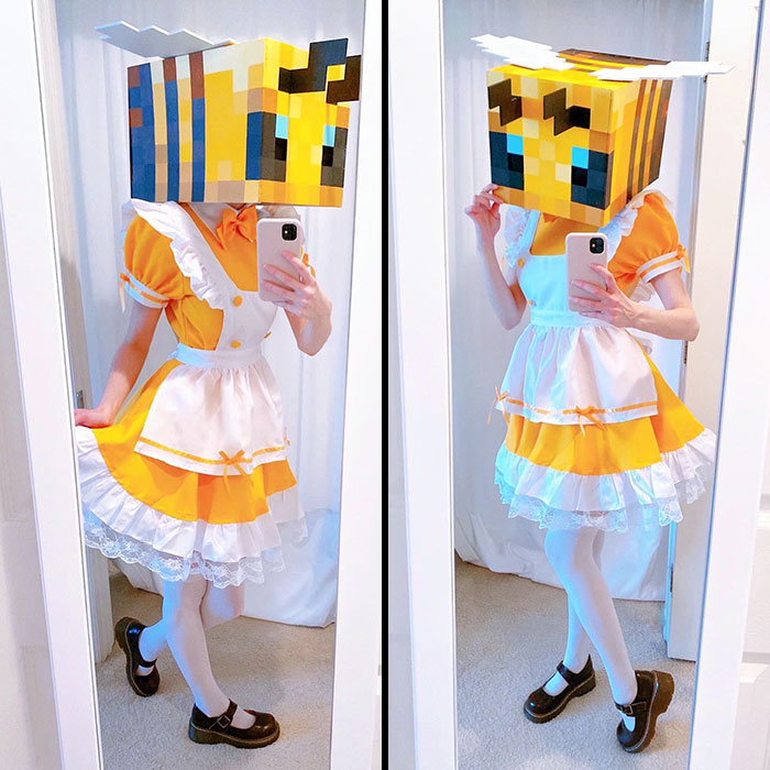 My Halloween Costume. I'm A Minecraft Bee Maid