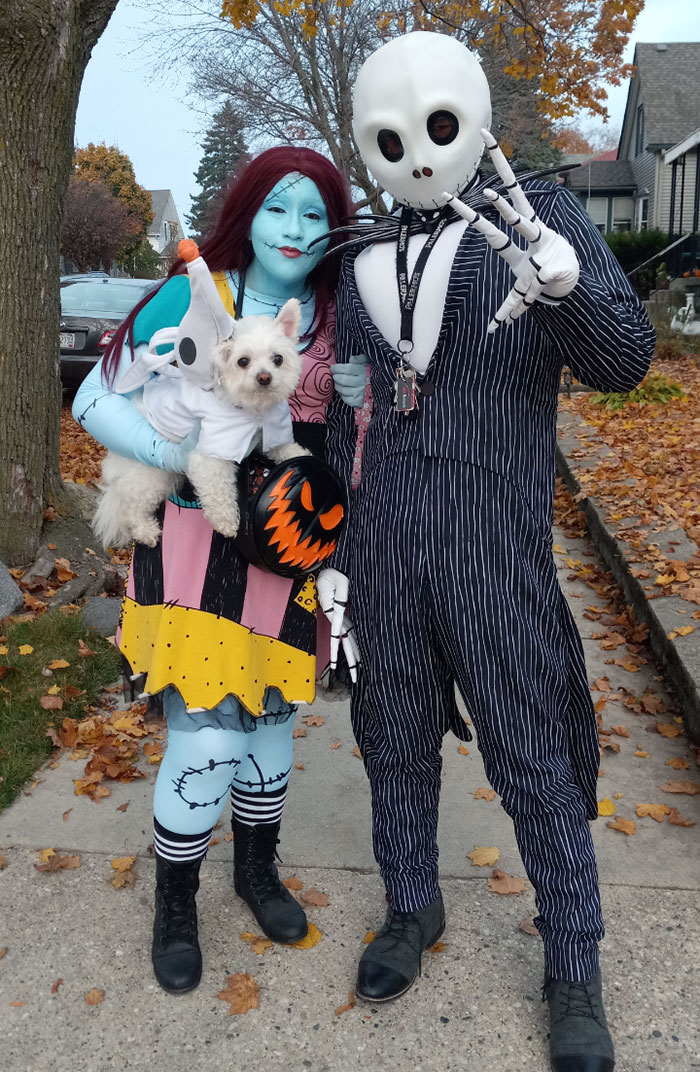 Our Jack, Sally And Zero For Halloween