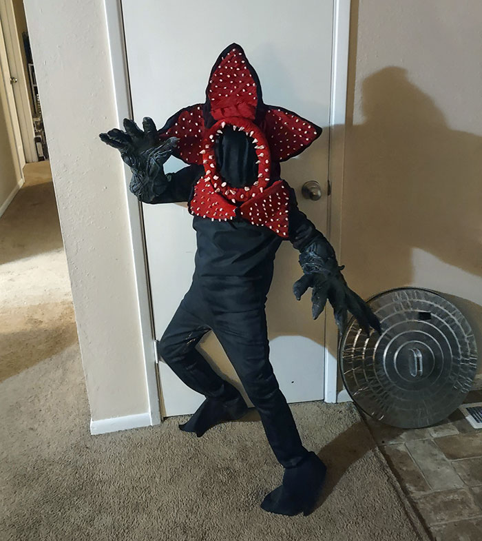 Wife Made A Demogorgon Costume For Our Little Dude