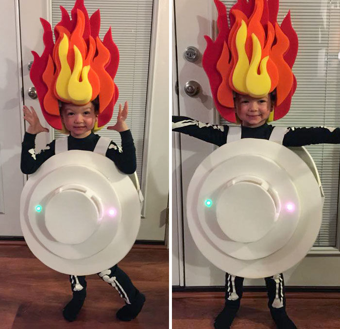 My Son Wanted To Be A Smoke Detector For Halloween - What Do You All Think?