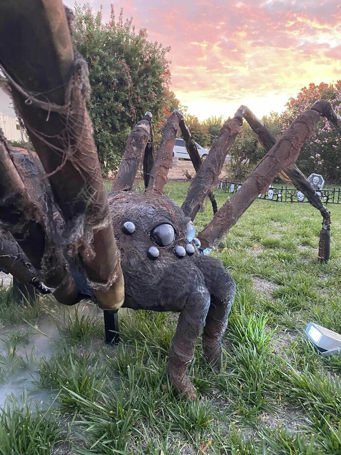 Here’s Our Giant Spider We Made 4 Years Ago ( Archie)