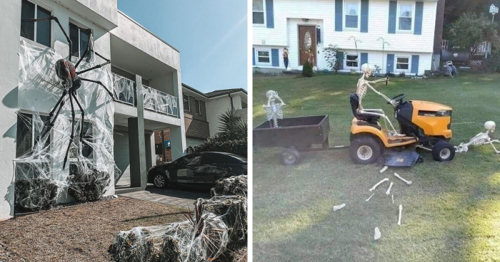 85 Times People Got Crafty And Transformed Their Lawns Into Halloween Masterpieces