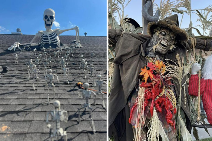 30 Times People Went Above And Beyond When It Came To Decking Out Their Lawn For Halloween