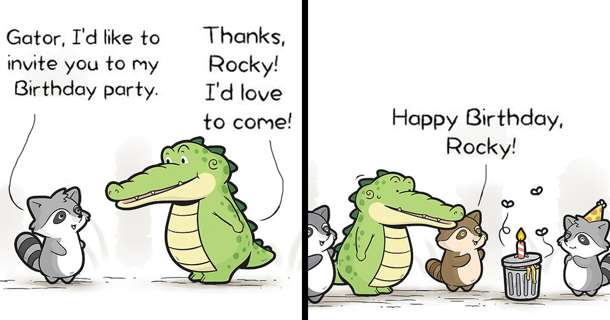 30 Charming Comics About The Fun Adventures Of A Friendly Alligator By Chow Hon Lam (New Pics)