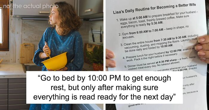 “No Excuses”: Man Gives Wife A ‘Perfect’ Daily Routine, Gets Roasted To Hell Online