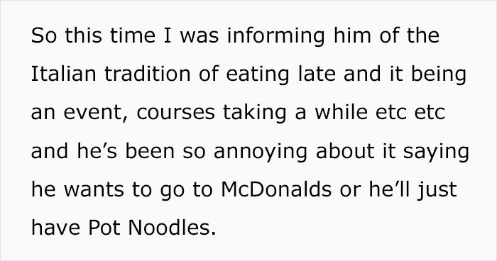 Man Adamant About Not Eating Out On Vacation, Says He’s Ok With McDonalds, Wife Is Livid