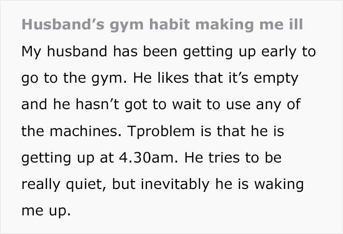 Wife Is Tired Of Husband Going To The Gym 4 Hours A Day: "He's Not Going To The Gym"