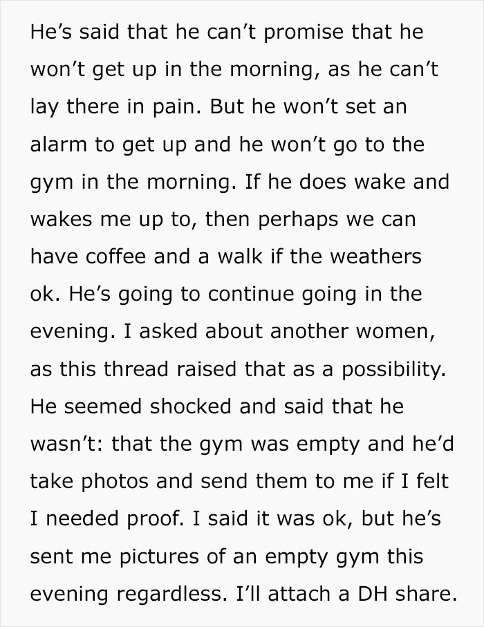 Wife Is Tired Of Husband Going To The Gym 4 Hours A Day: “He’s Not Going To The Gym”