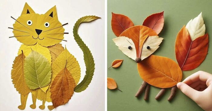 19 Crafty Creations From Leaves That Might Just Become Perfect Ideas For Your Autumn Decorations