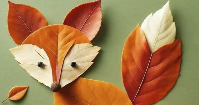 Netizens Are In Love With These 19 Cute Animals Made From Fallen Leaves And Twigs